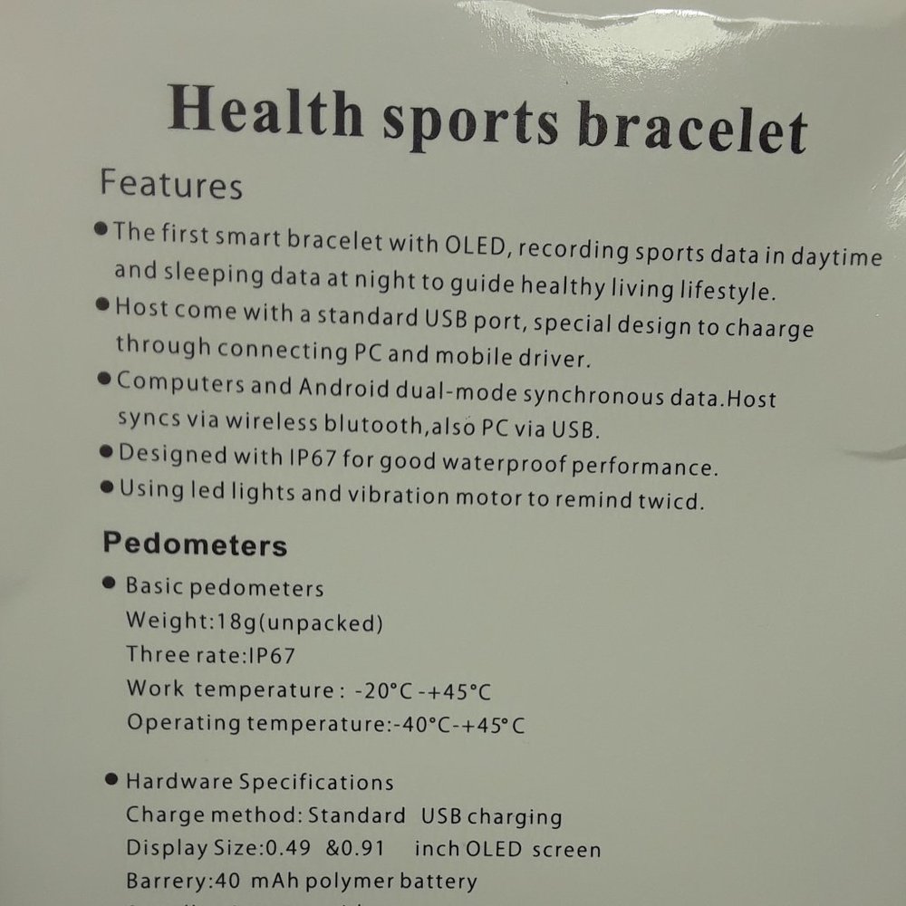 FITNESS TRACKER Smart Bracelet: Monitors Steps, Calories & More! - Bright Blue - Picture 6 of 15